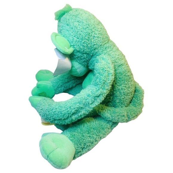 2009 Carowinds Lime Green Hanging Monkey Plush 16" Stuffed Animal Toy - Picture 4 of 5